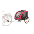 Trixie - Fietskar Zwart/Rood 30 kg 80x75x86 cm