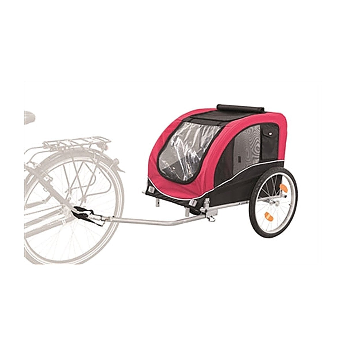 Trixie - Fietskar Zwart/Rood 30 kg 80x75x86 cm