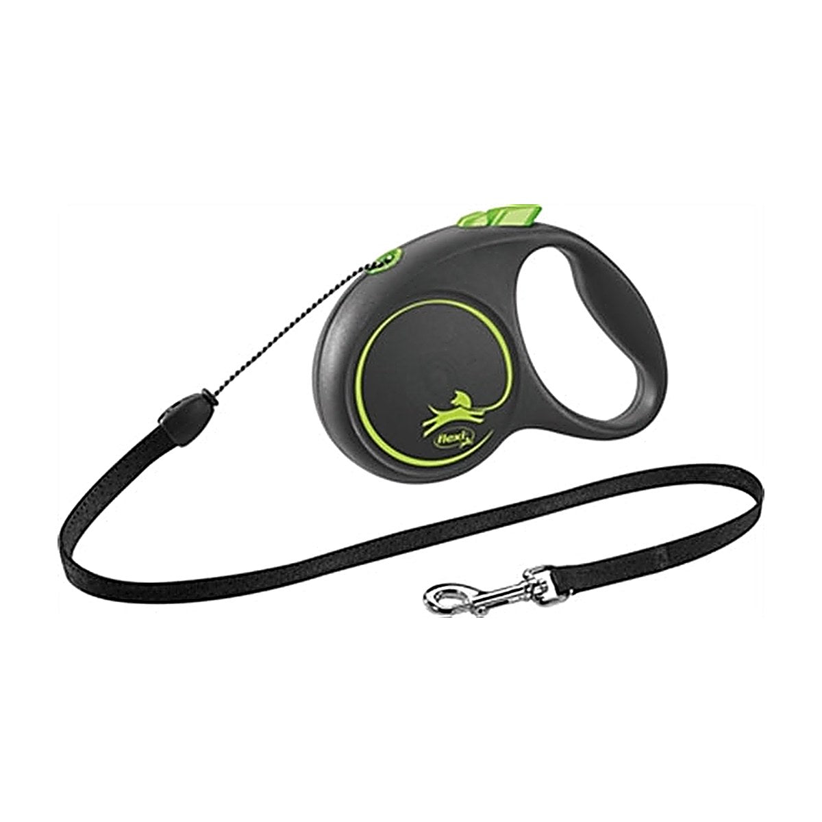 Flexi Black Design Cord Groen S 5M