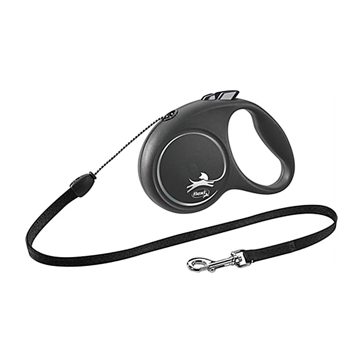 Flexi Black Design Cord Zwart S 5M