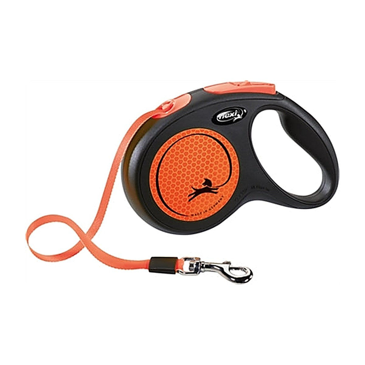 Flexi New Neon Tape Zwart/Oranje M 5M