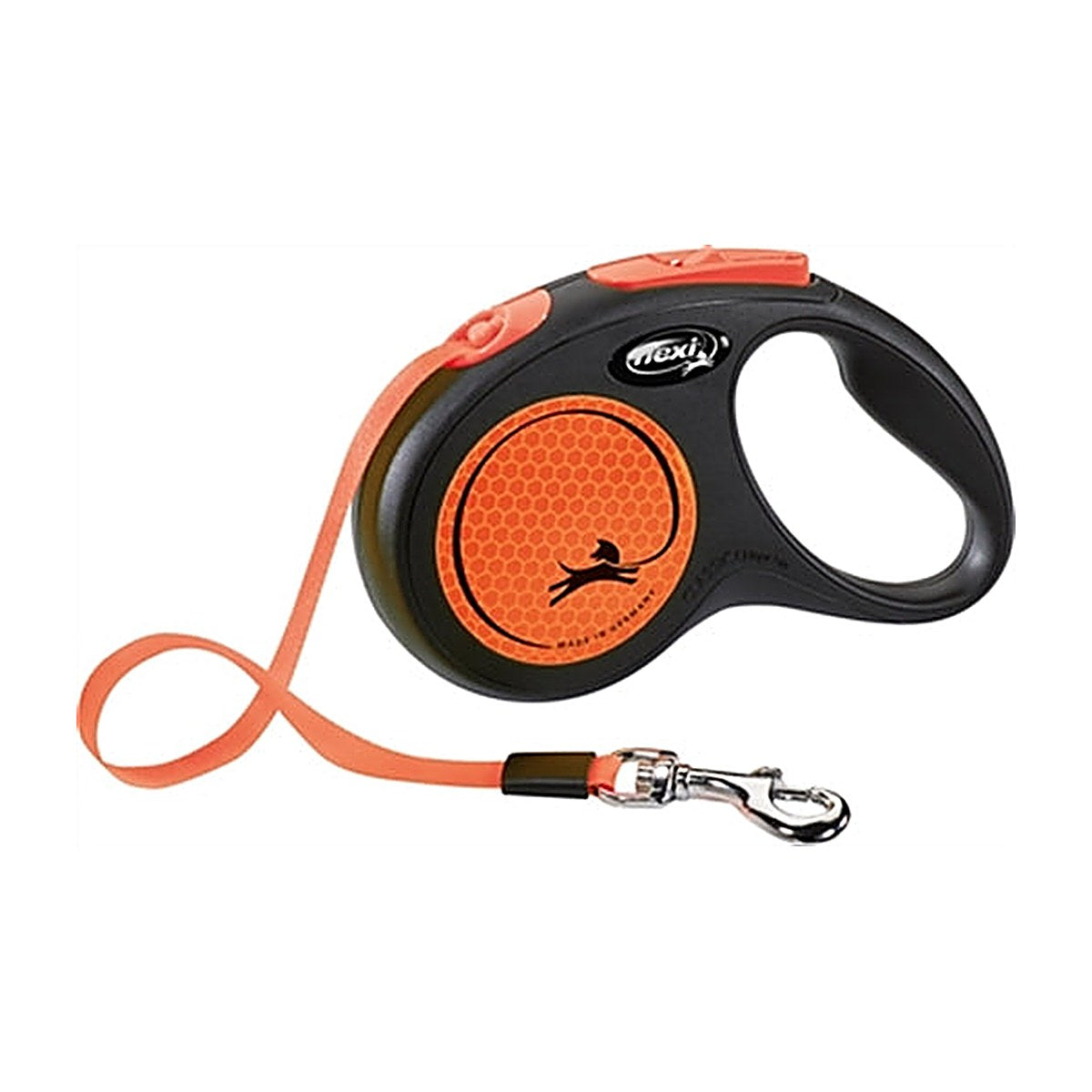 Flexi New Neon Tape Zwart/Oranje S 5M