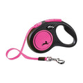 Flexi New Neon Tape Zwart/Roze S 5 meter