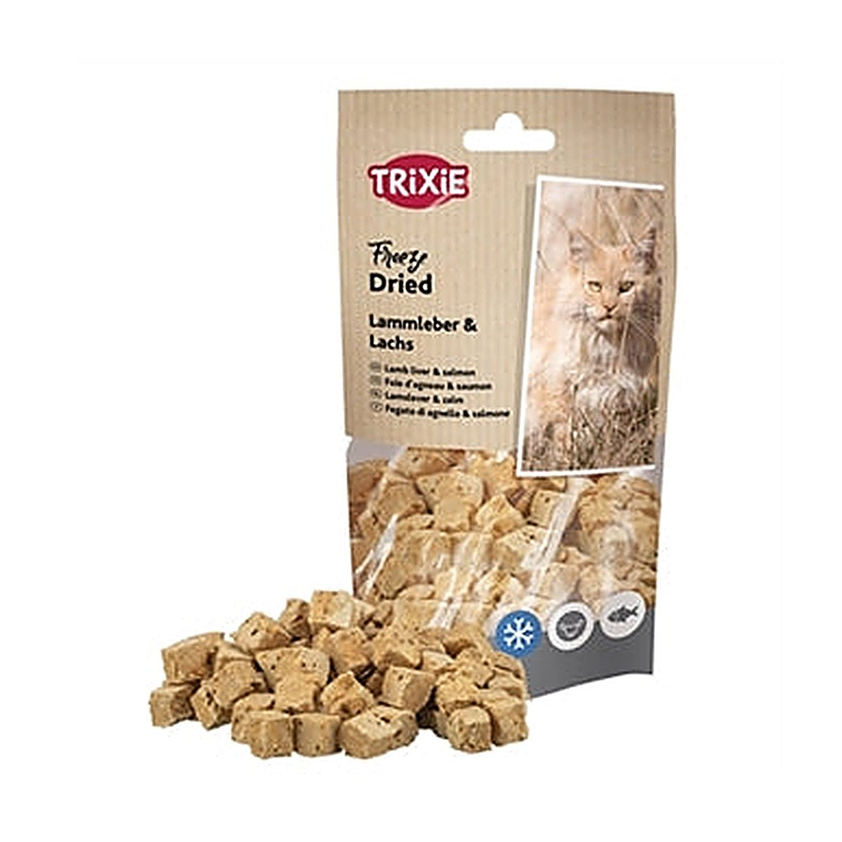 Trixie Freeze Dried Lamslevr/zalm 6x25 gram