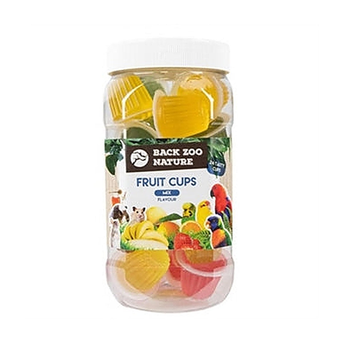 Back Zoo Nature Fruitcup Papegaai Mix Pot 24 stuks