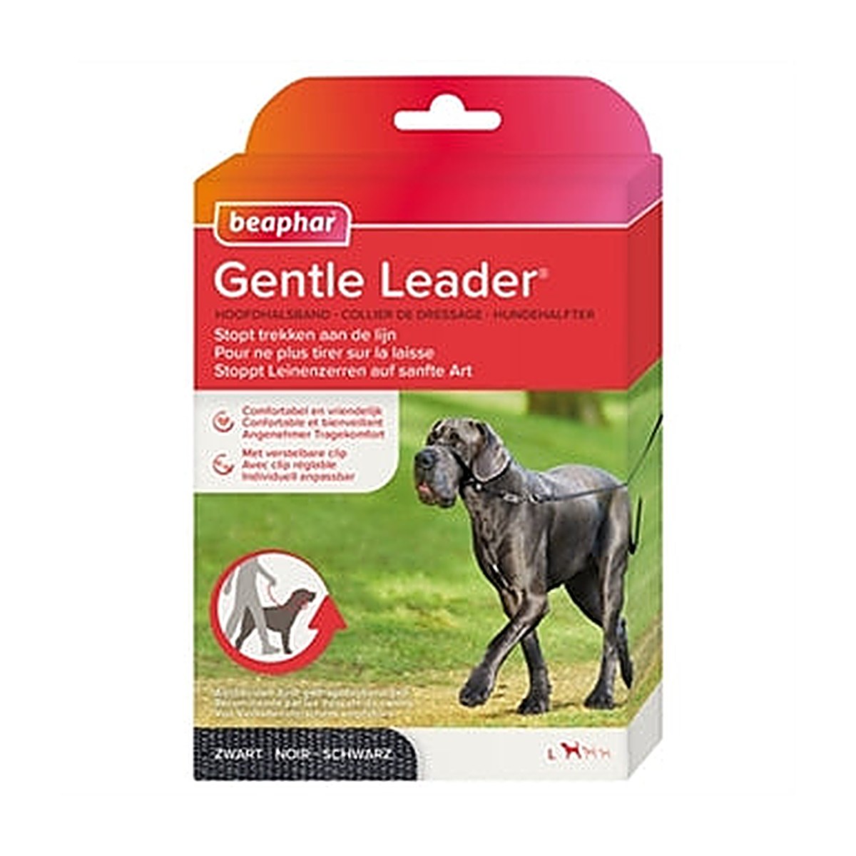 Gentle Leader Zwart L