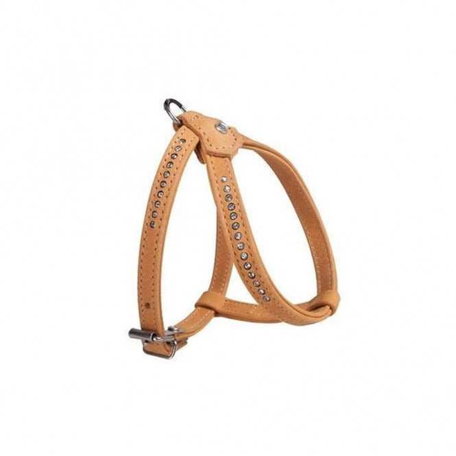 Karlie Buffalo Strass Hondentuig - Lichtbruin - 25-32 cm