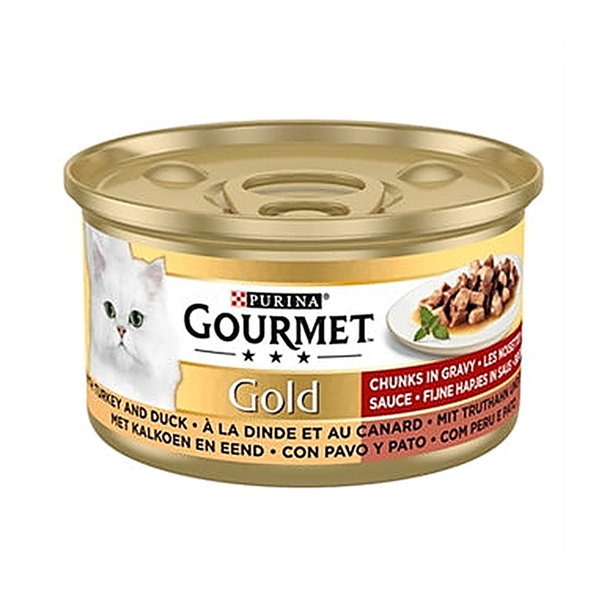 Gourmet Gold Fijn Kalk/eend 24x85 gram