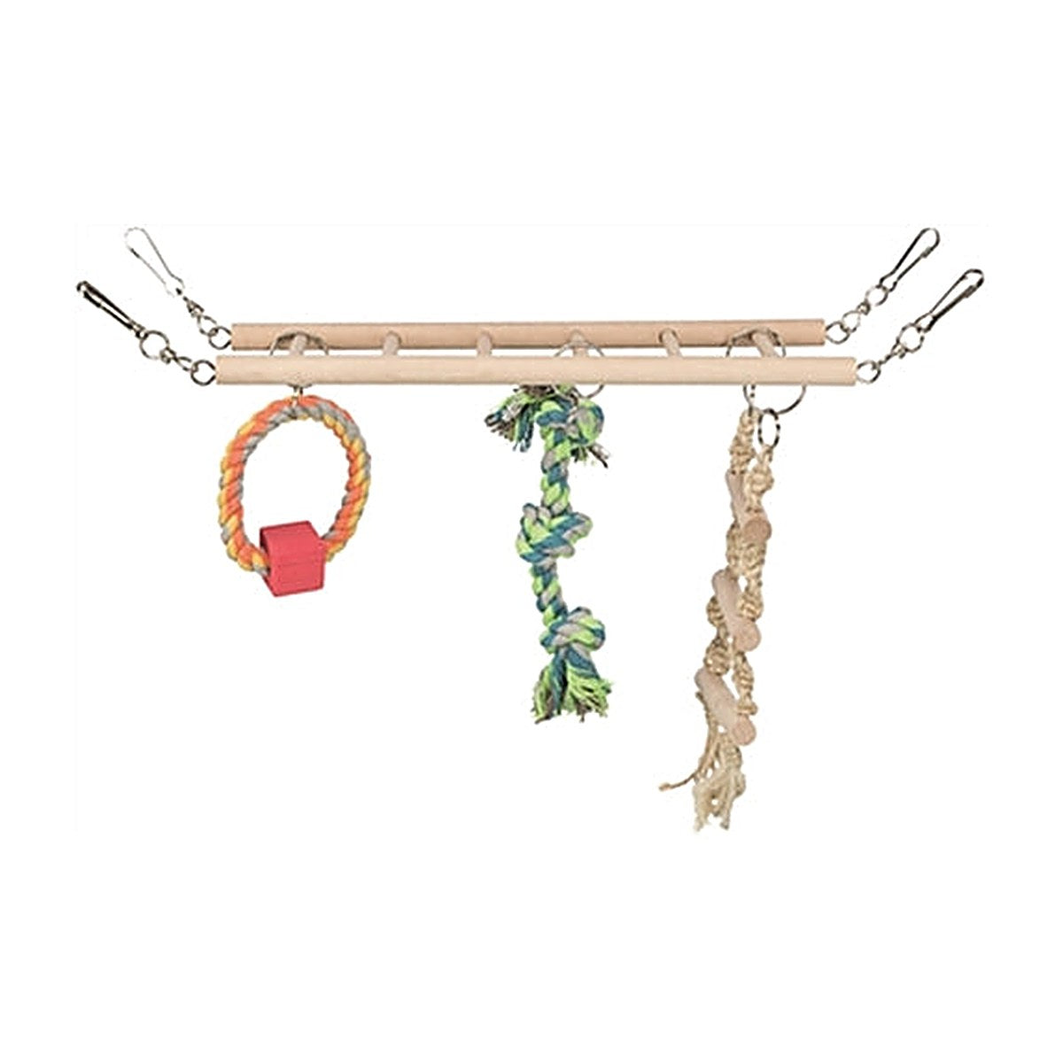 Trixie Hangbrug+touwladder 29x9x25 cm 3 stuks