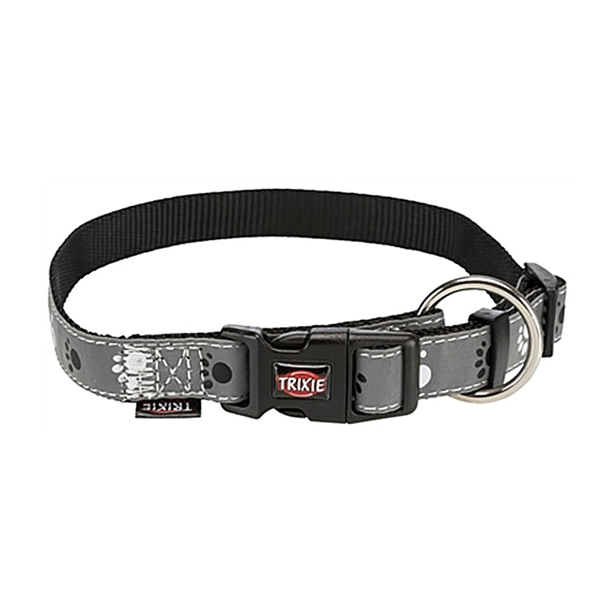 Trixie Hb Silver Refl Zwart/gs 30-45X1,5 cm