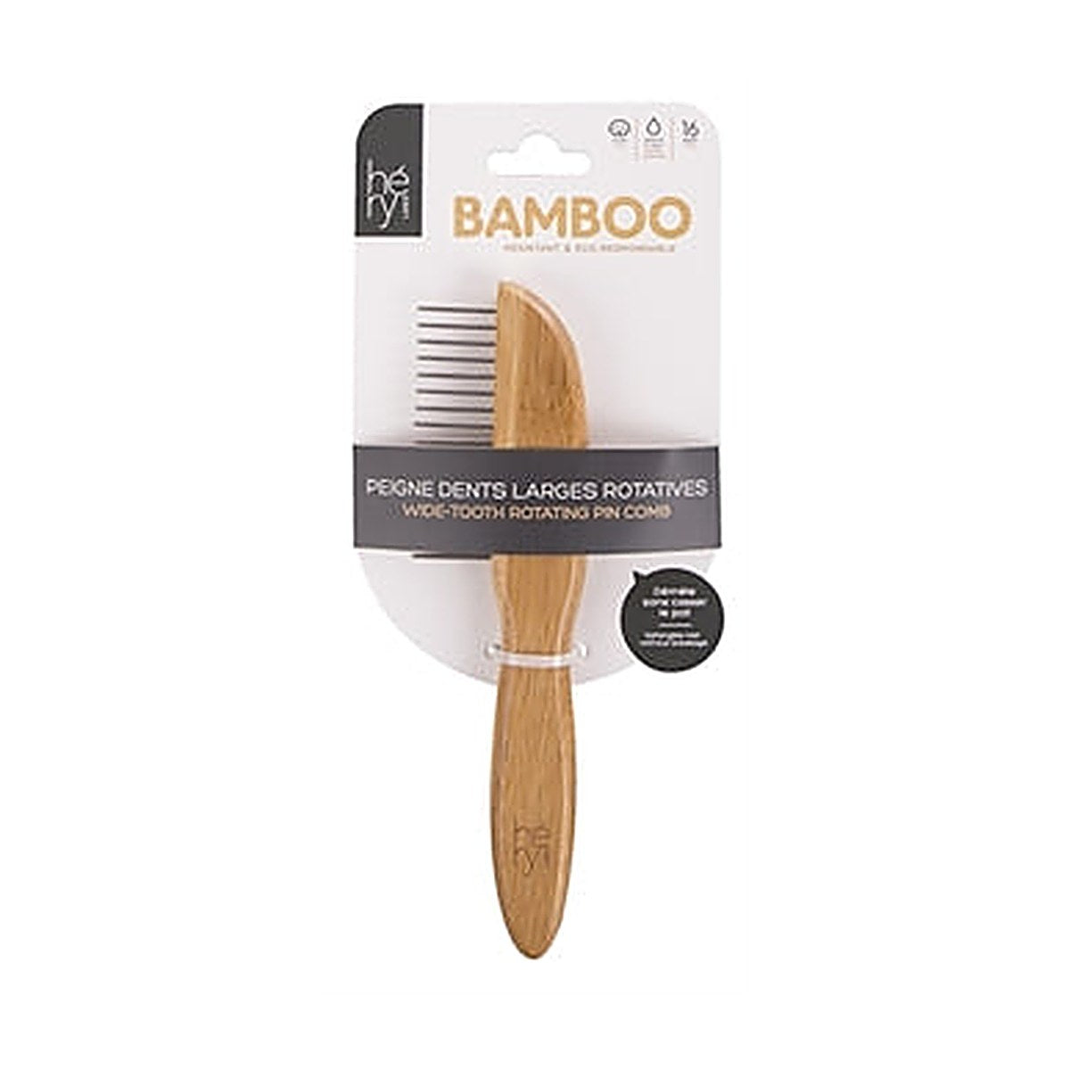 Hery Kam Grof Roterend Bamboe 16 Tanden