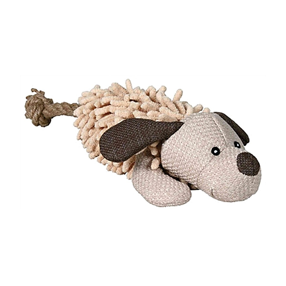 Trixie Hond+touw Stof/pluche 30 cm 3 stuks