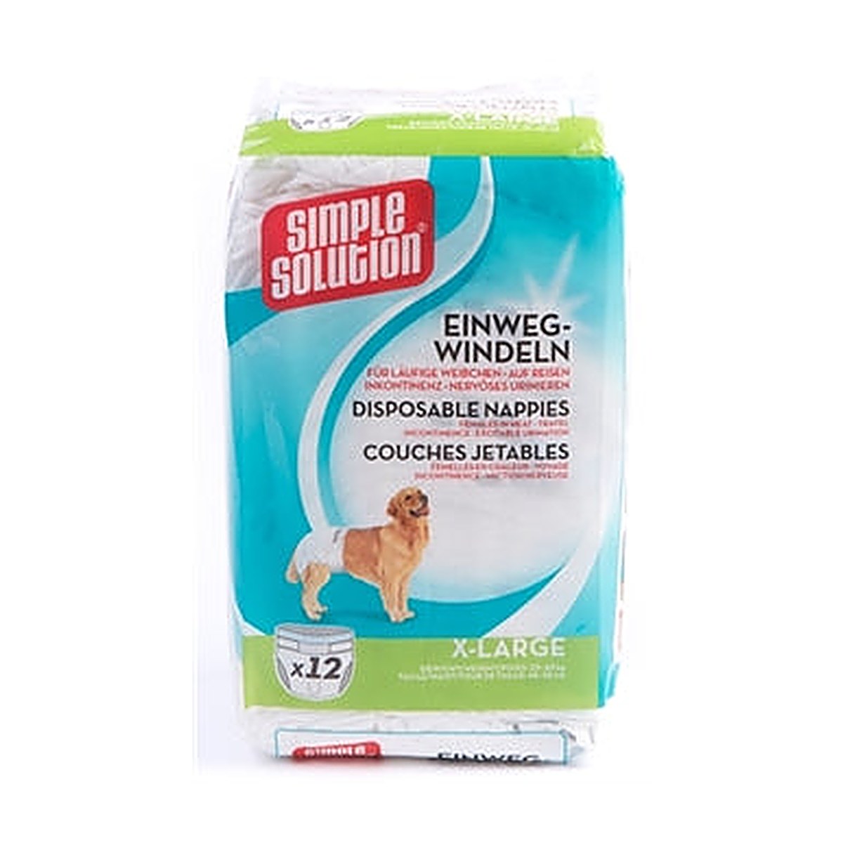 Simple Solution Honden Luier XL 12 stuks 45-58 cm