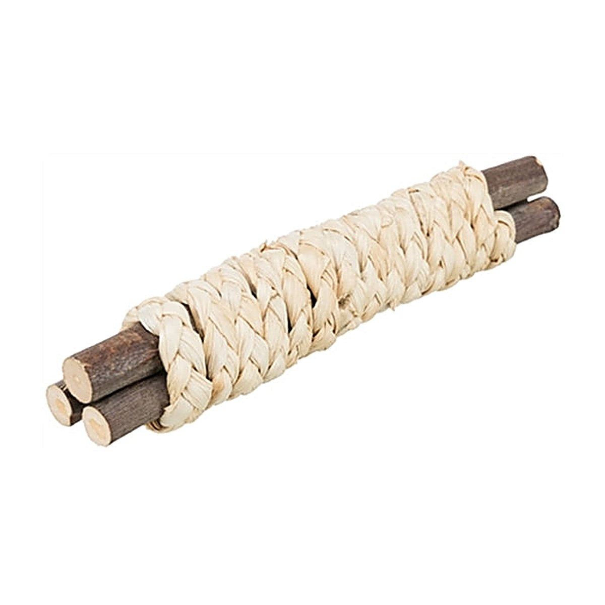 Trixie Houten Sticks+stro Nat 15x3 cm 4 stuks