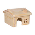 Trixie Huis Hamster Hout 15x15x11 cm 2 stuks