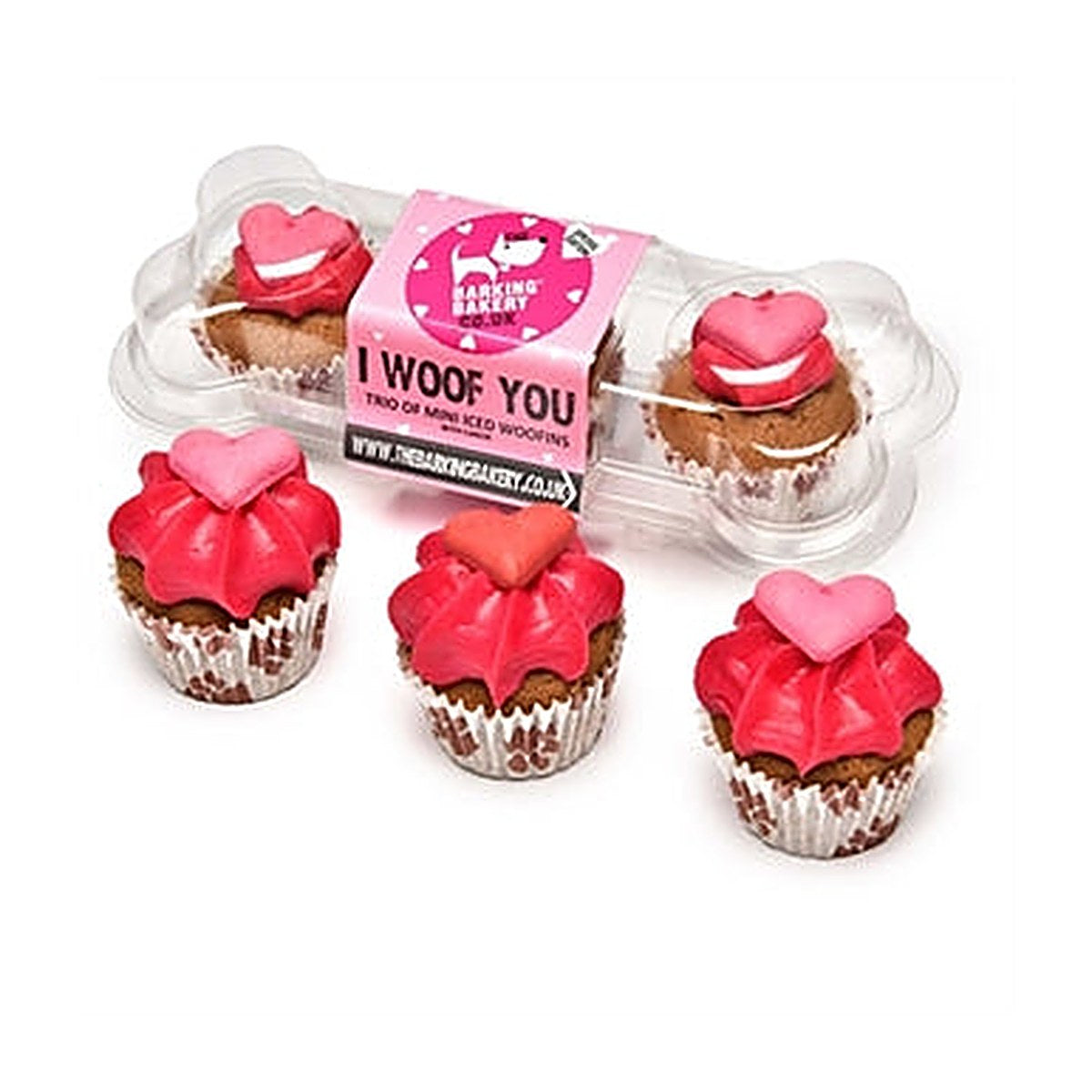 The Barking Bakery I Woof You Mini Iced Trio Ass
