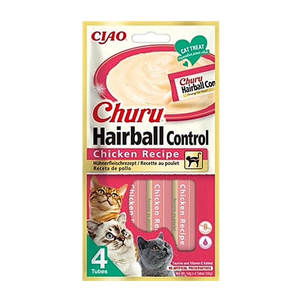 Inaba Churu Hairball Chicken 4x14 gram