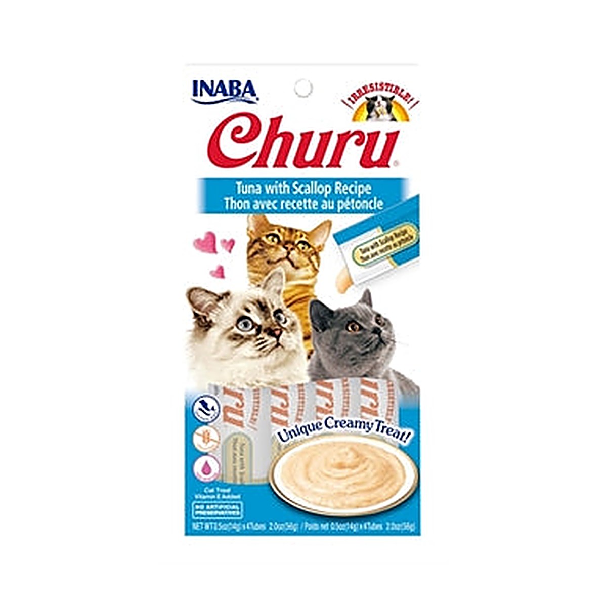 Inaba Churu Tuna/scallop 4x14 gram