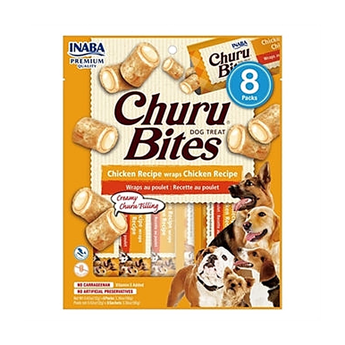 Inaba Dog Bites Wrap Chicken 8x12 gram