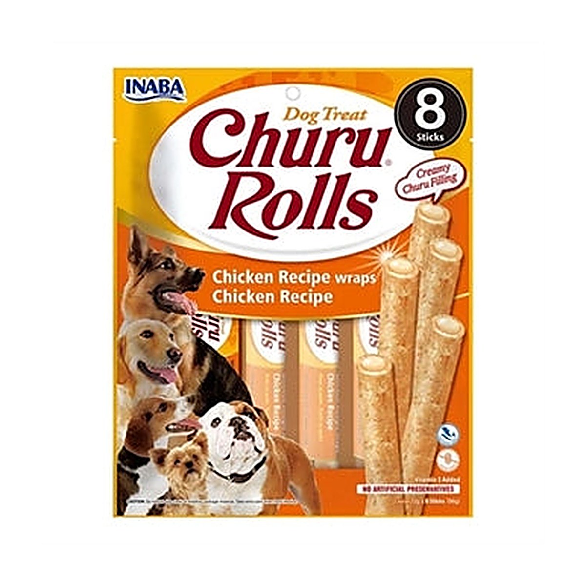 Inaba Dog Churu Rolls Chick 8x12 g