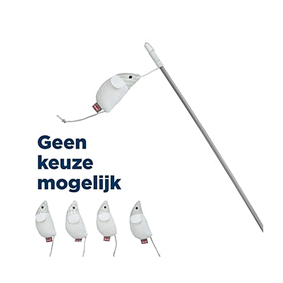 Trixie Kattenhengel Muis Pluche 46 cm 4 stuks