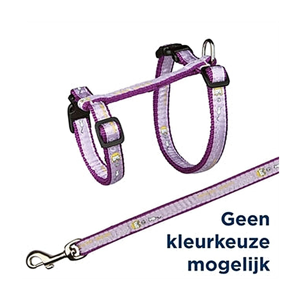 Trixie Kattuig+riem Luck 34-57X1,3 cm 4 stuks