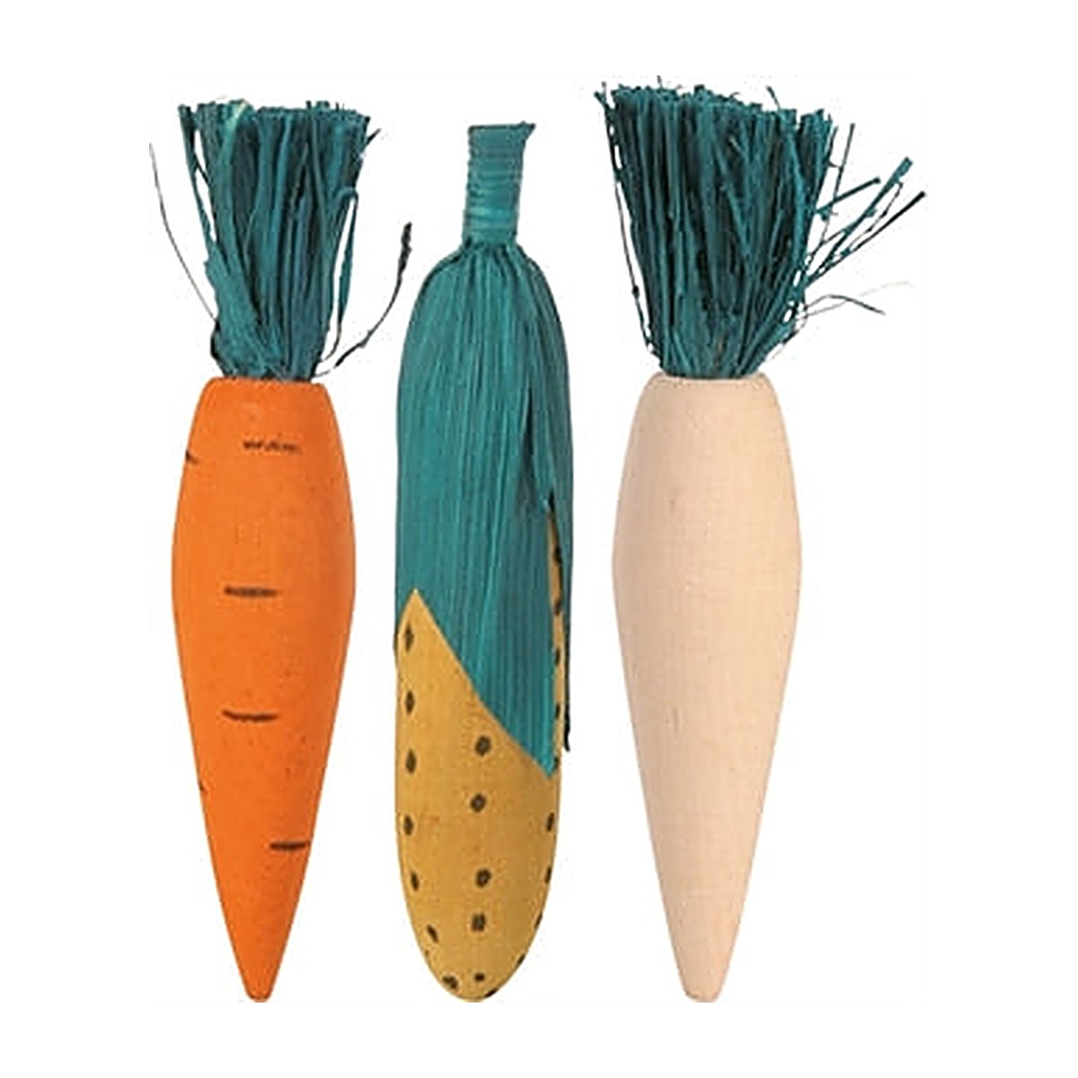 Trixie Knabbelhout+stro 10 cm 4x3 stuks