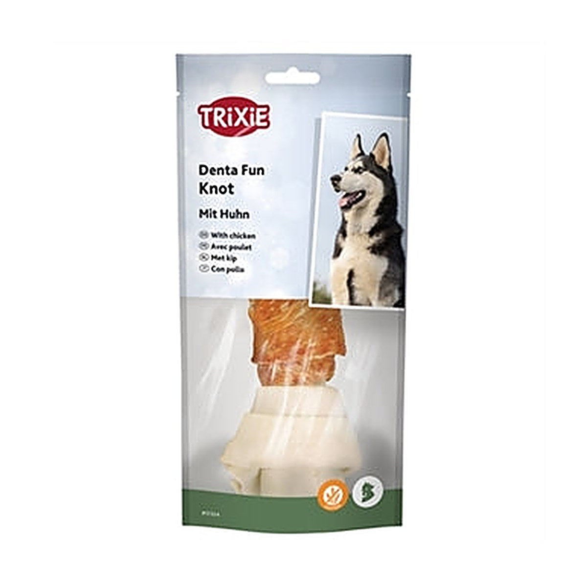 Trixie Knotted Chicken Bone 18 cm 120 gram