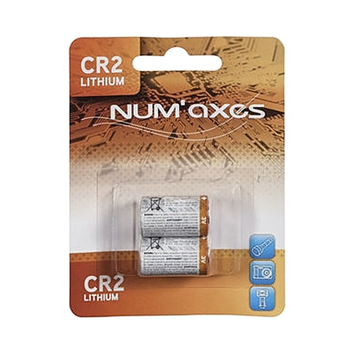 Numaxes Lithium Batterij CR2 3V 2 stuks