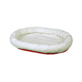 Trixie Mand Rond Wolwit/Rood 47x38 cm