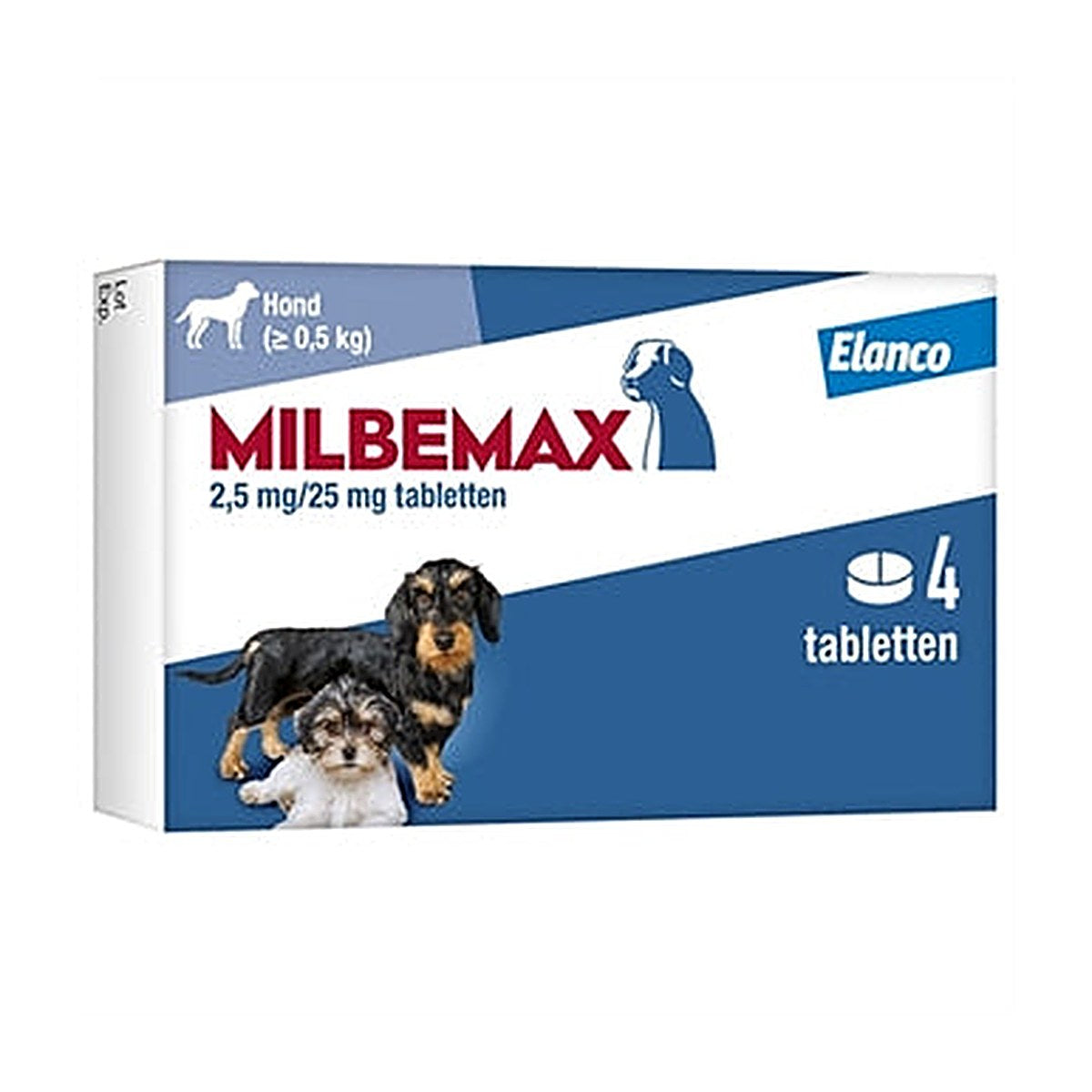 Milbemax Pup/hond S 2x2 tabletten