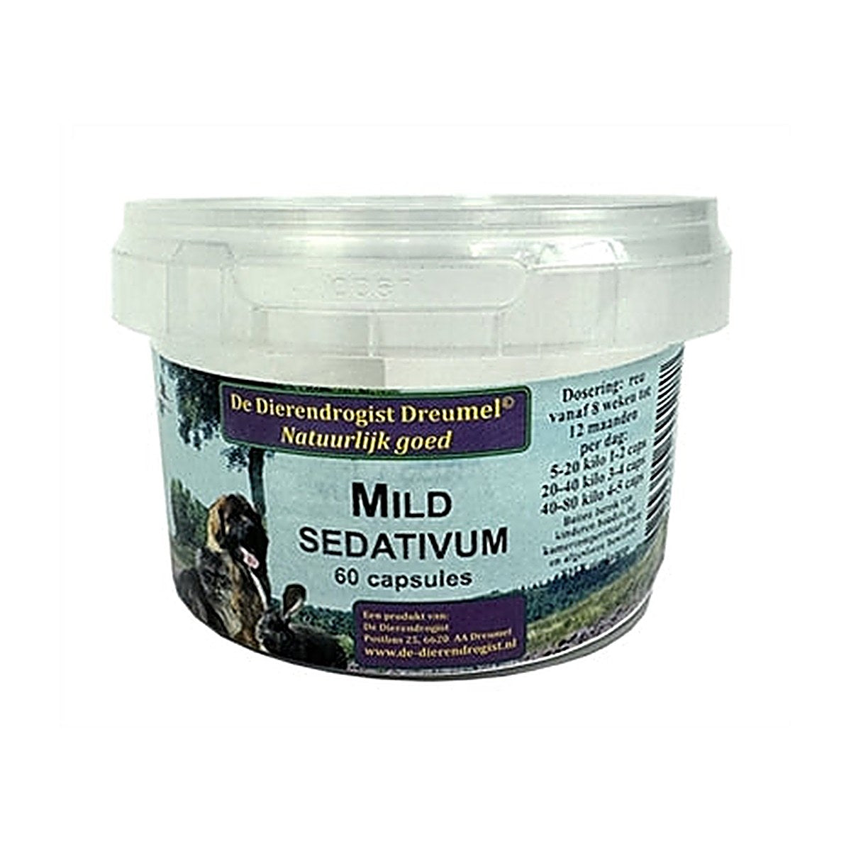Dierendrogist Mild Sedativum Caps 60 stuks