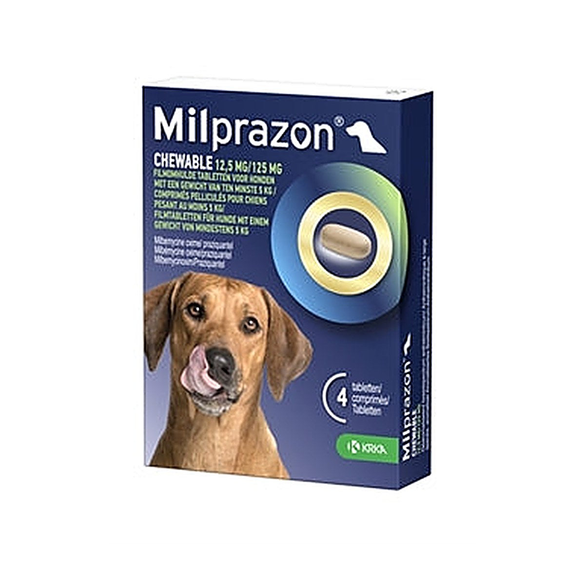 Krka - Milprazon Hond >5 kg Chew 4 tabletten
