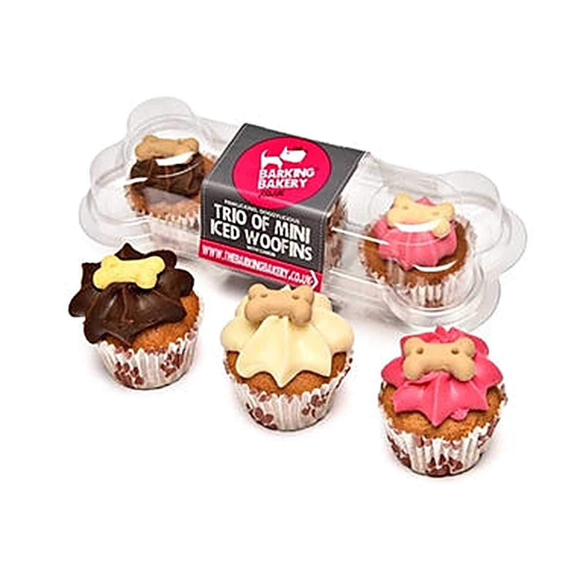 The Barking Bakery Mini Iced Vanilla/carob Trio Ass