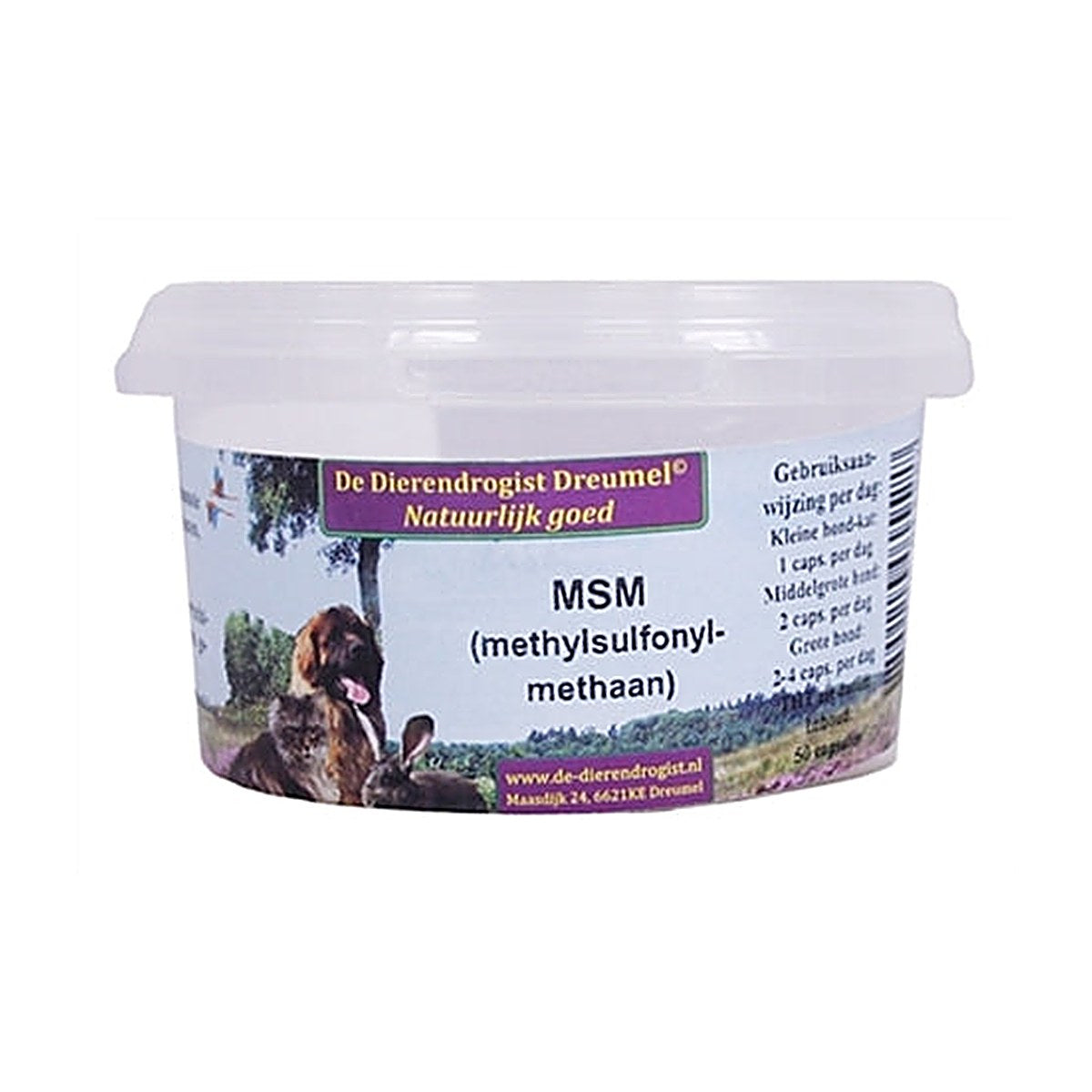 Dierendrogist Msm Capsules 50 stuks