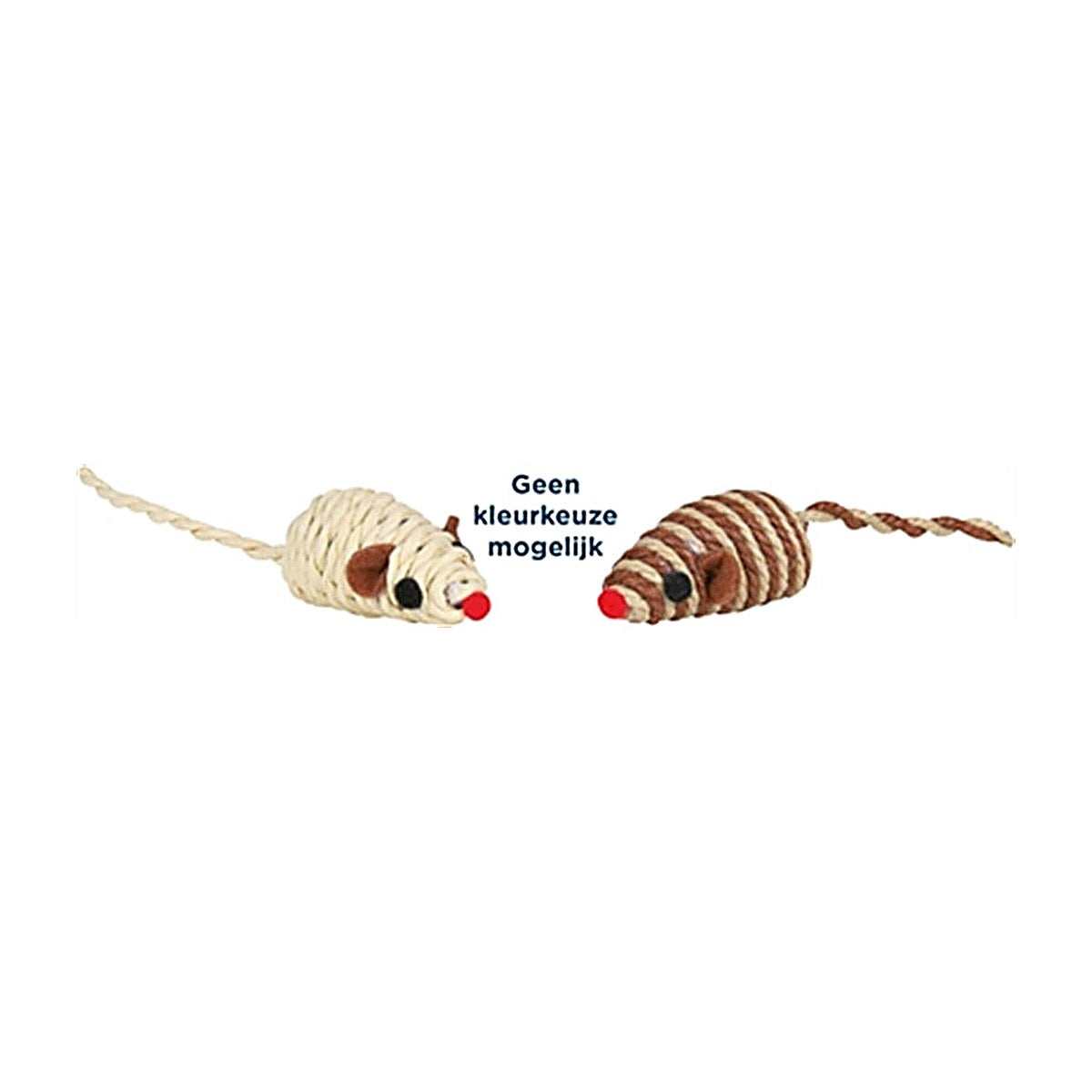 Trixie Muis Katoen/bast Ass 5 cm 132 stuks