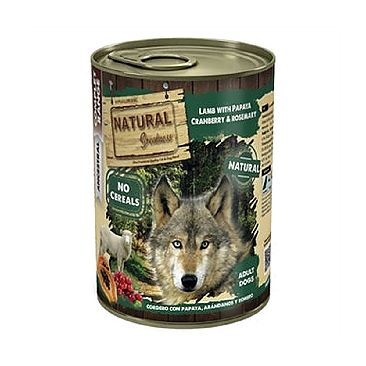 Natural Greatness Lamb/papaya 400 gram