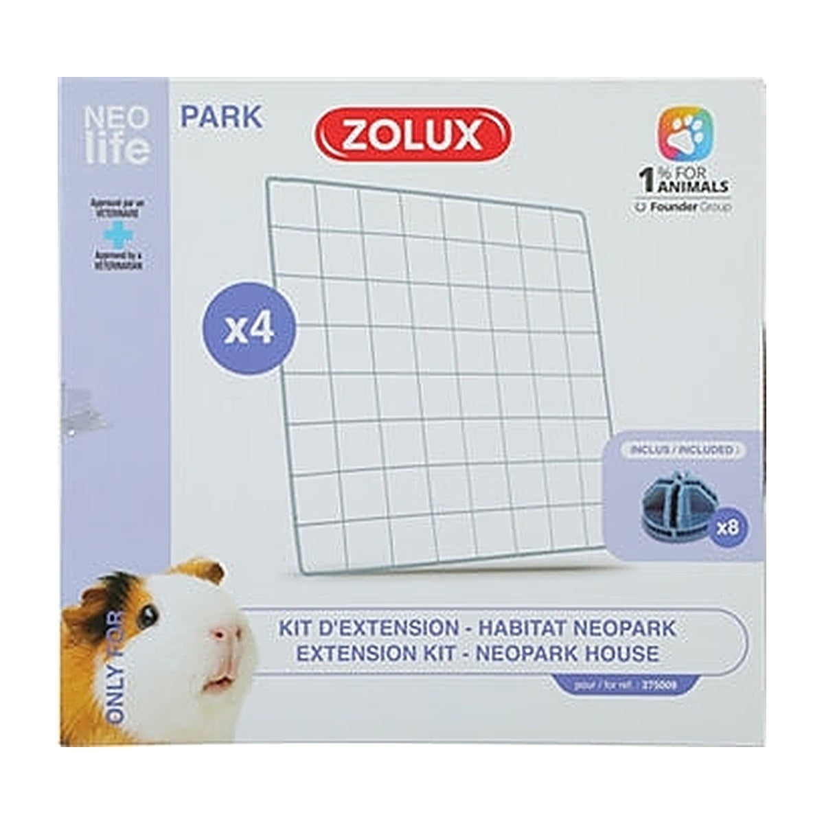 Zolux Neolife Gaaspaneel Cavia 4 stuks