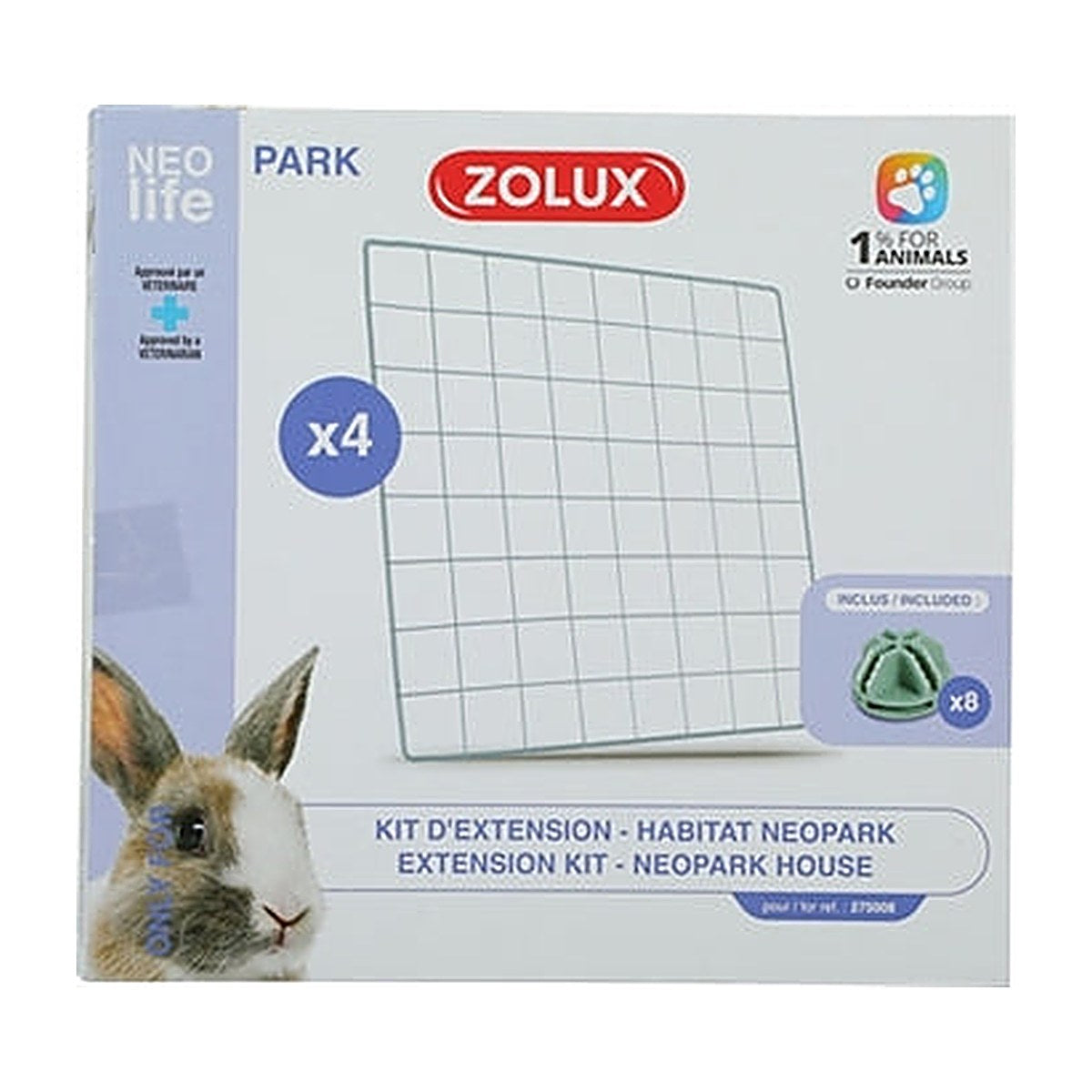 Zolux Neolife Gaaspaneel Konijn 4 stuks
