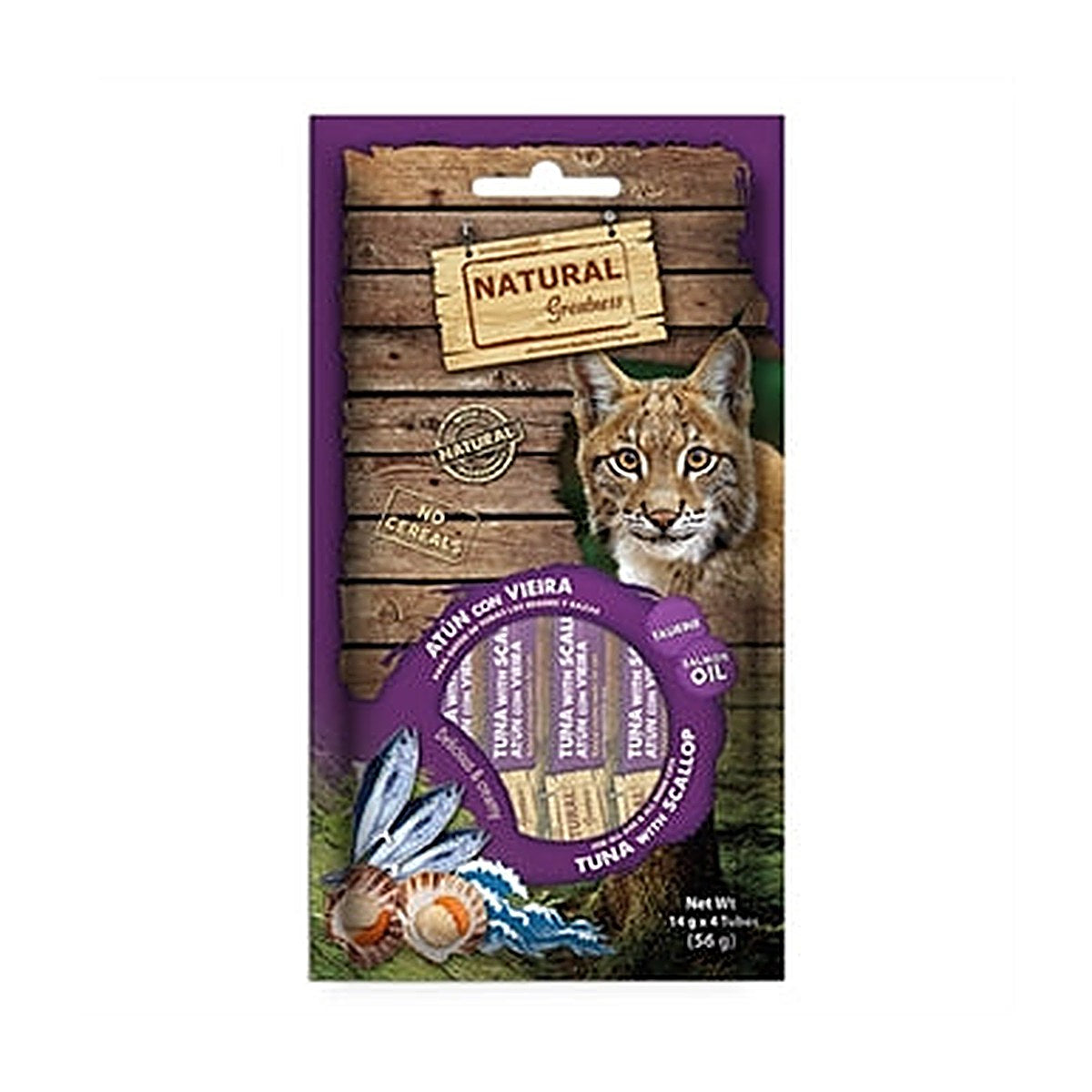 Natural Greatness Ng Creamy Tuna/scallop 4x14 gram