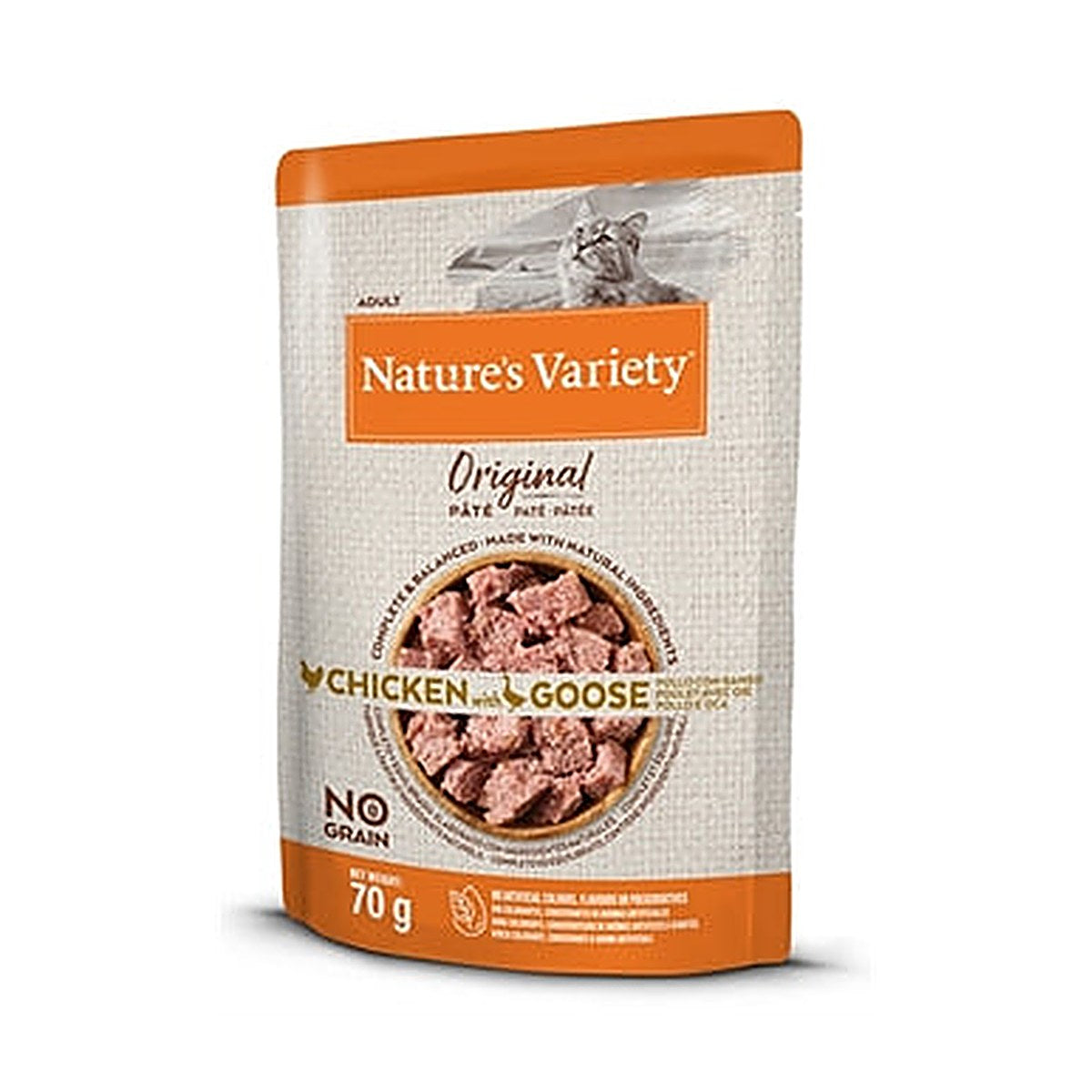 Natures Variety Nvc Orig Pouch Chick/goose 12x70 gram