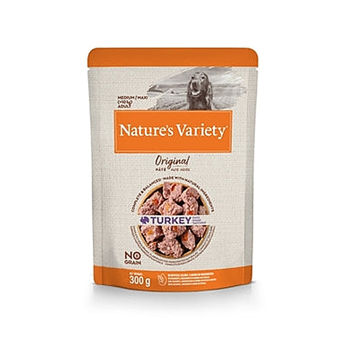 Natures Variety Nvd Orig Ad Md/mx Pouch Turk 300 gram
