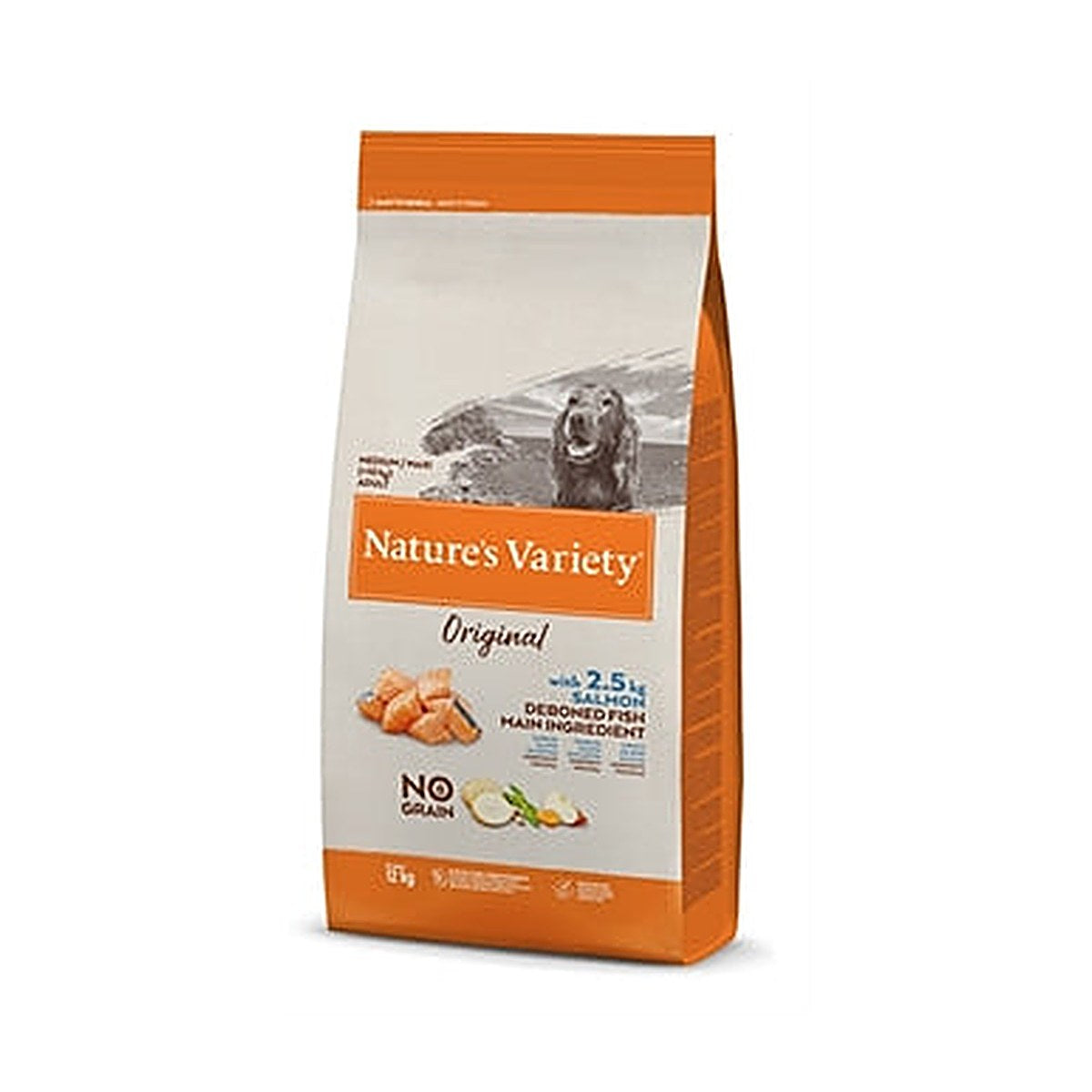 Natures Variety Nvd Orig Ad Medium/max Salmon Gv 12 kg