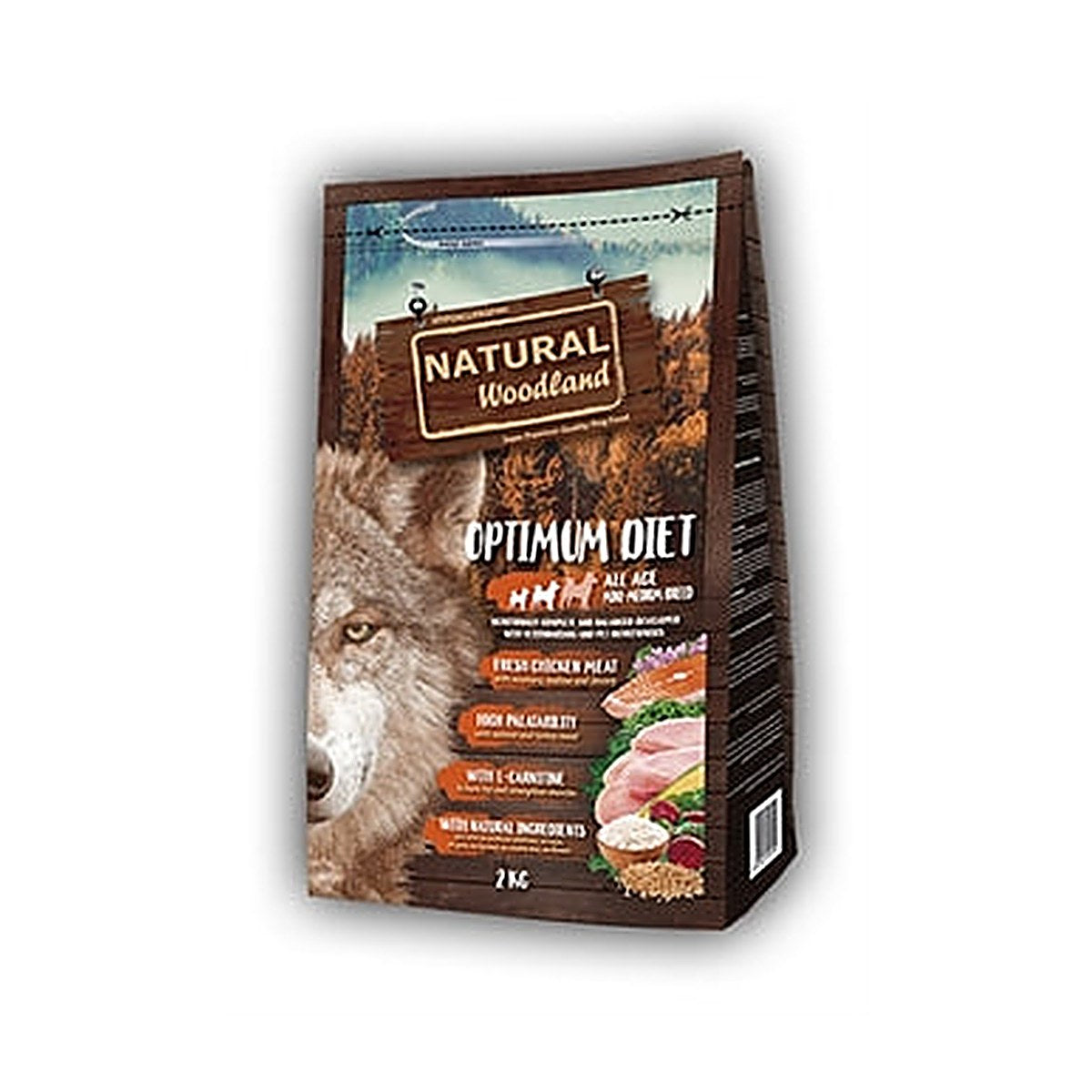 Natural Woodland Nw Optimum Mini/medium Diet 2 kg