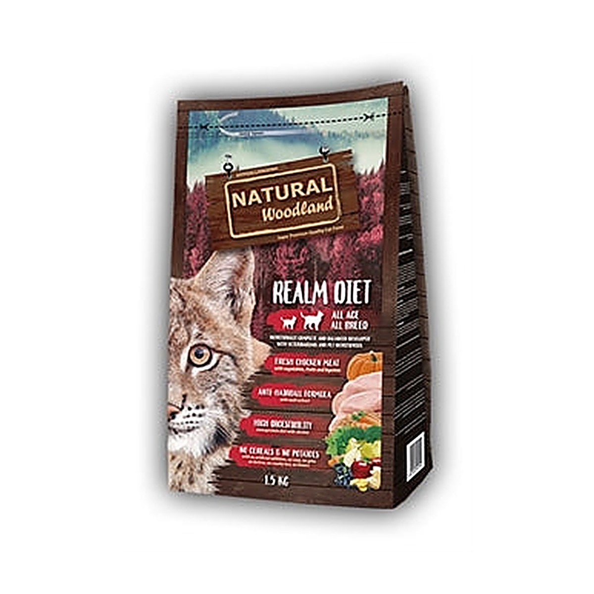 Natural Woodland Nw Realm Diet 1,5 kg