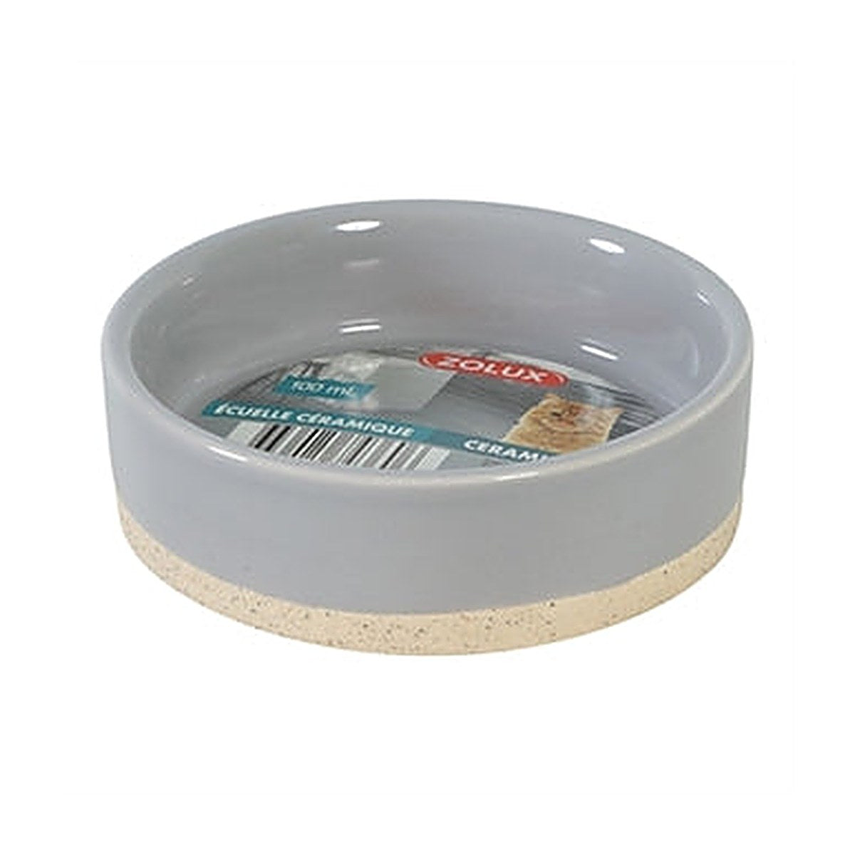 Zolux Olaria Voerbak Grijs 10 cm 100 ml