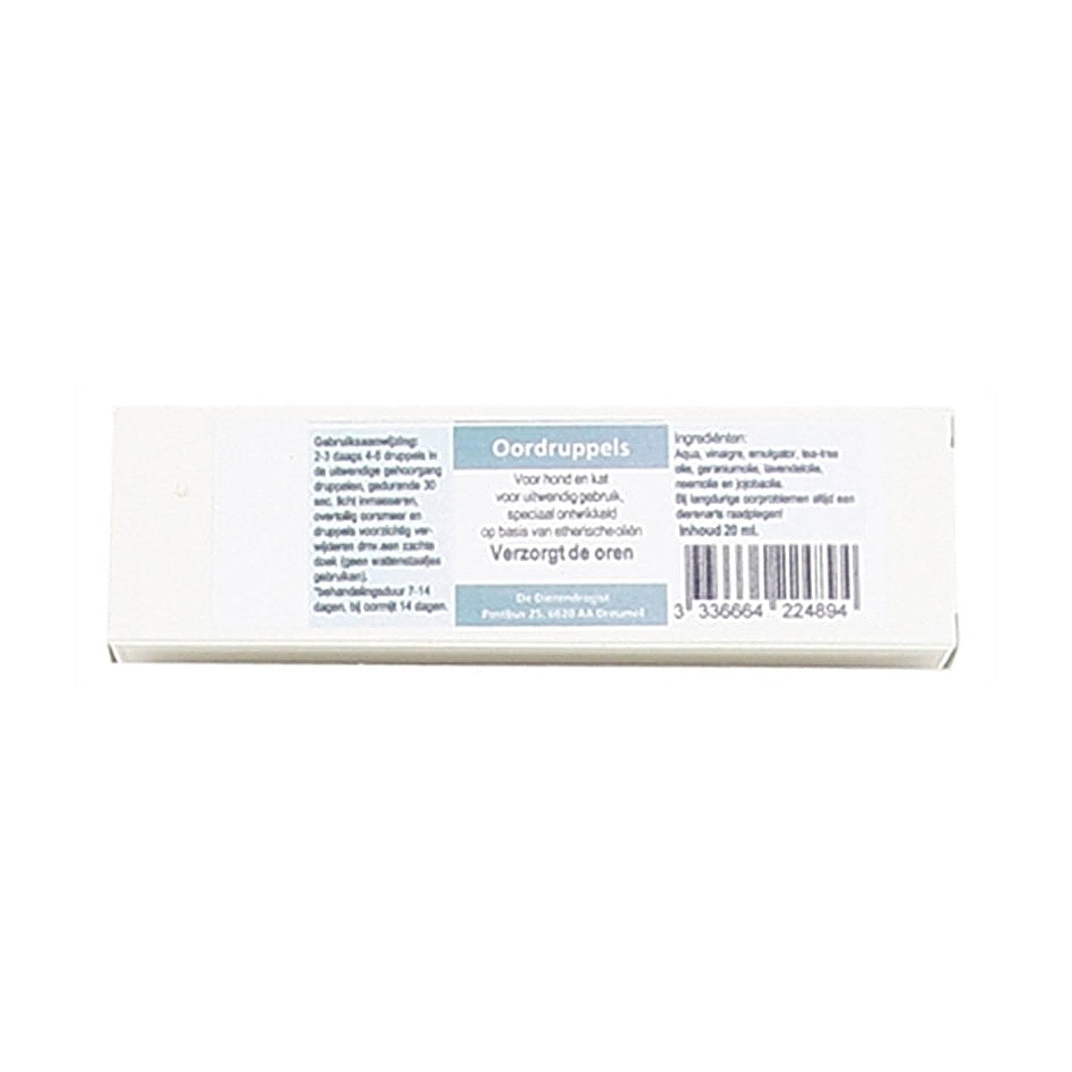 Dierendrogist Oordruppels 20 ml