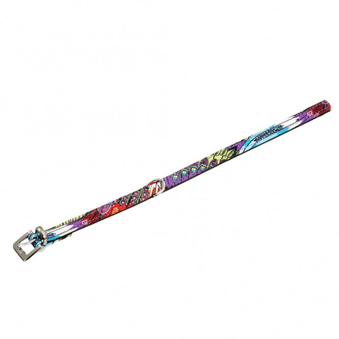 Karlie Halsband Peacock - Groen/Zwart - 27 cm / 10 mm