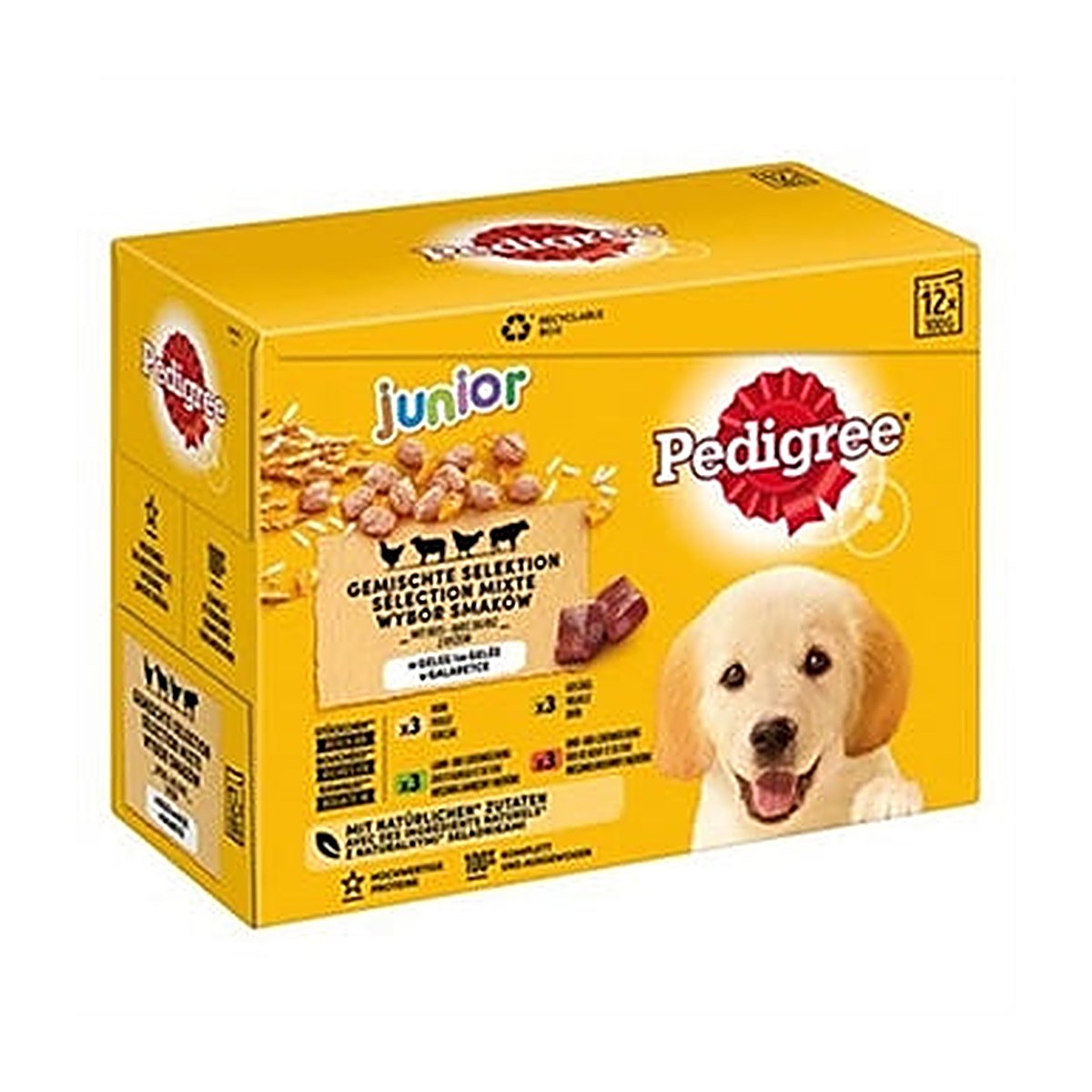 Pedigree Ped Mp Maaltijdzakjes Jun 12x100 gram