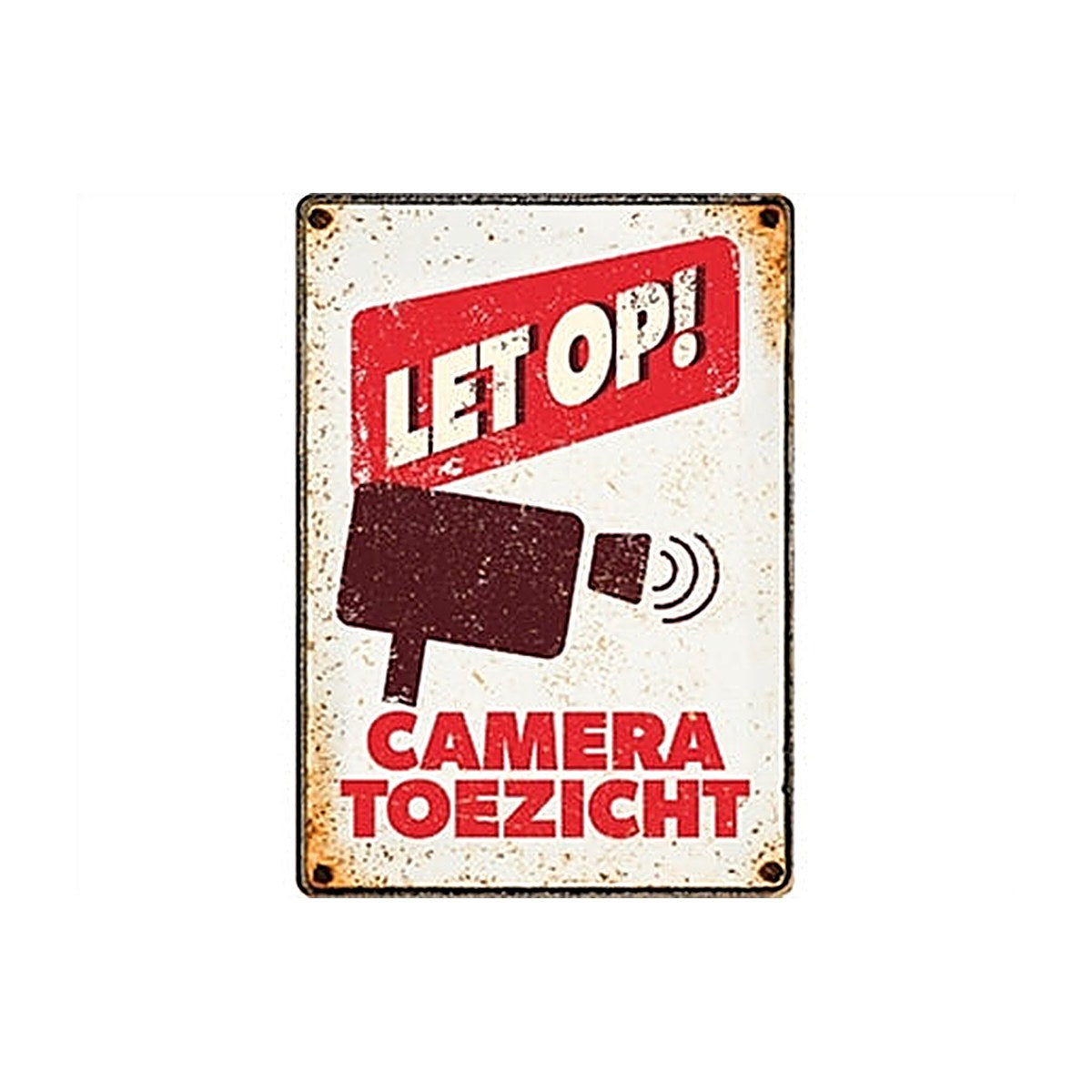 Plenty Gifts ! Waakbord Cameratoezicht 21X15CM – Stickers/Waakborden